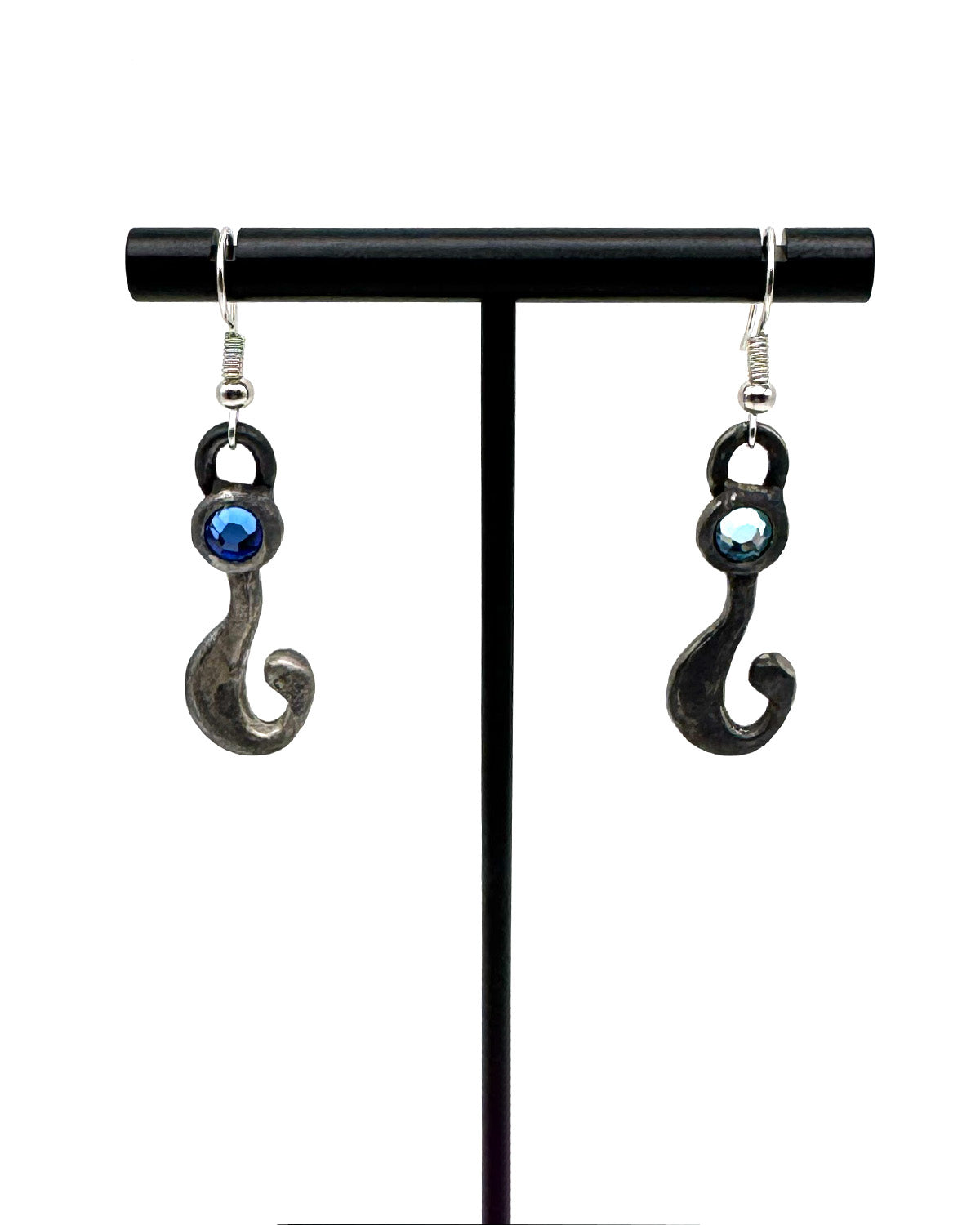 Blue Riddler Earrings