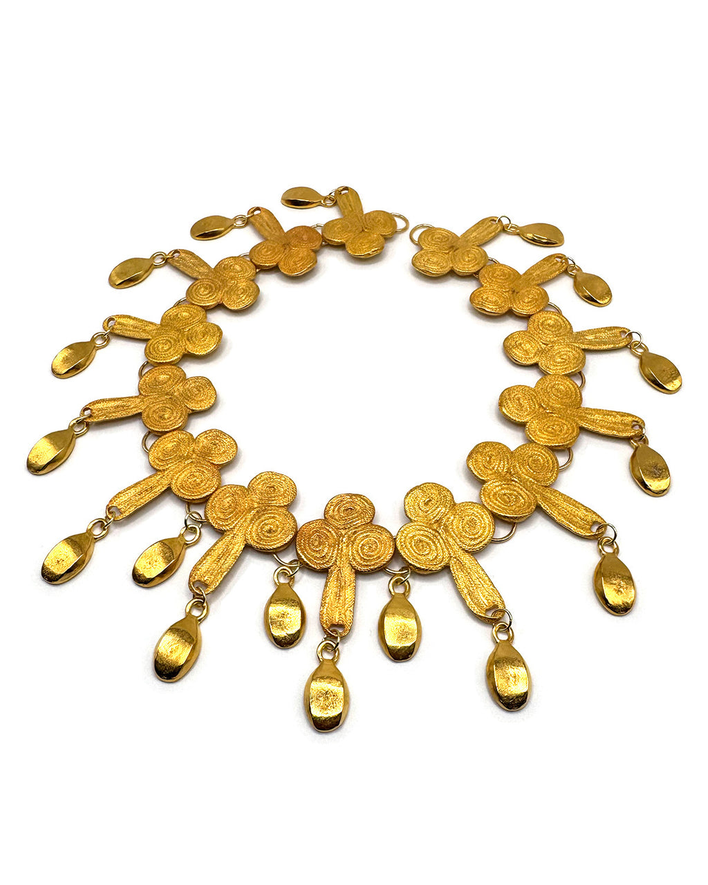 Gold Jacket Closure Necklace
