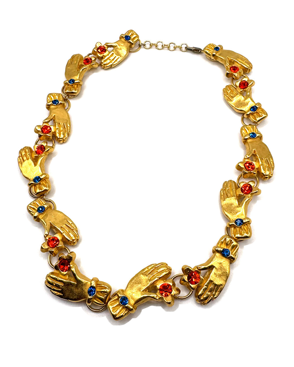 Flower Hands Necklace