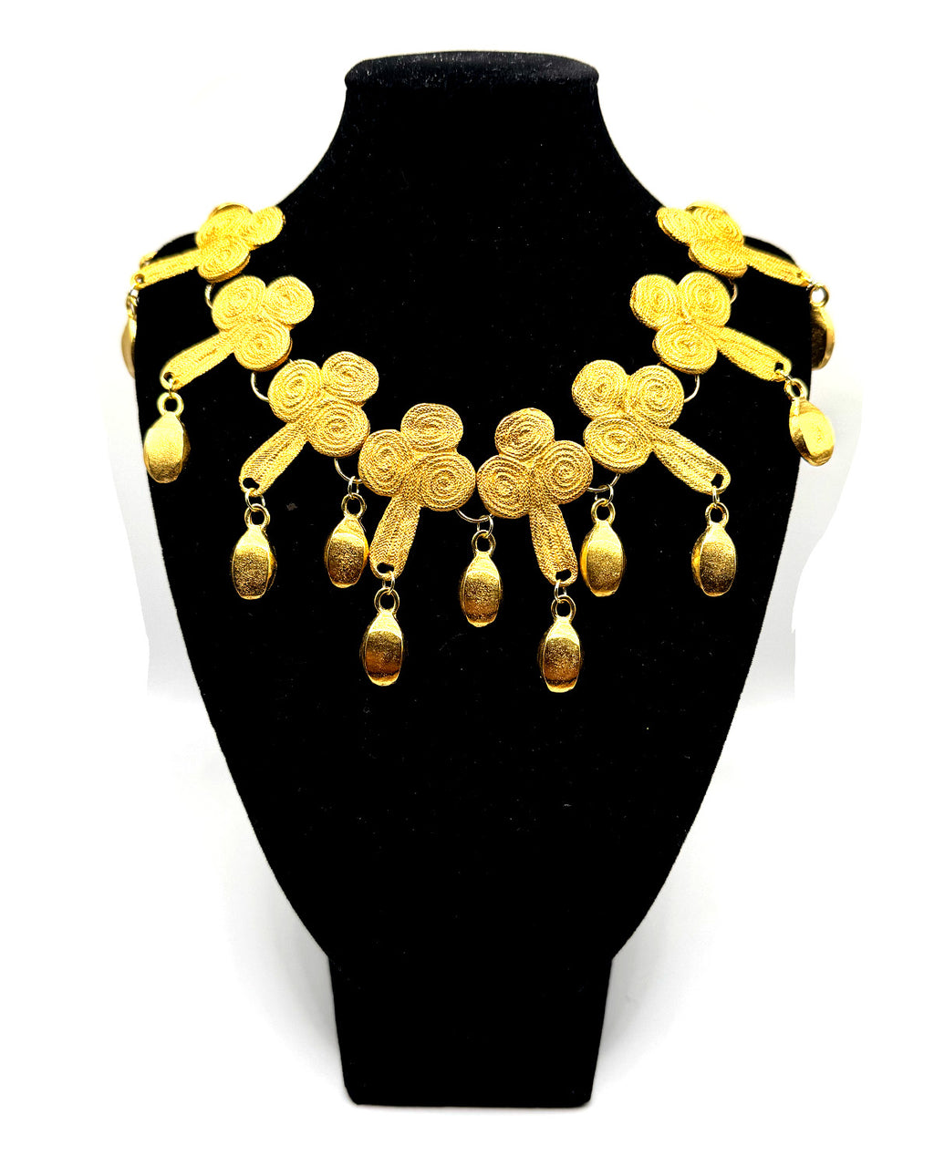 Gold Jacket Closure Necklace