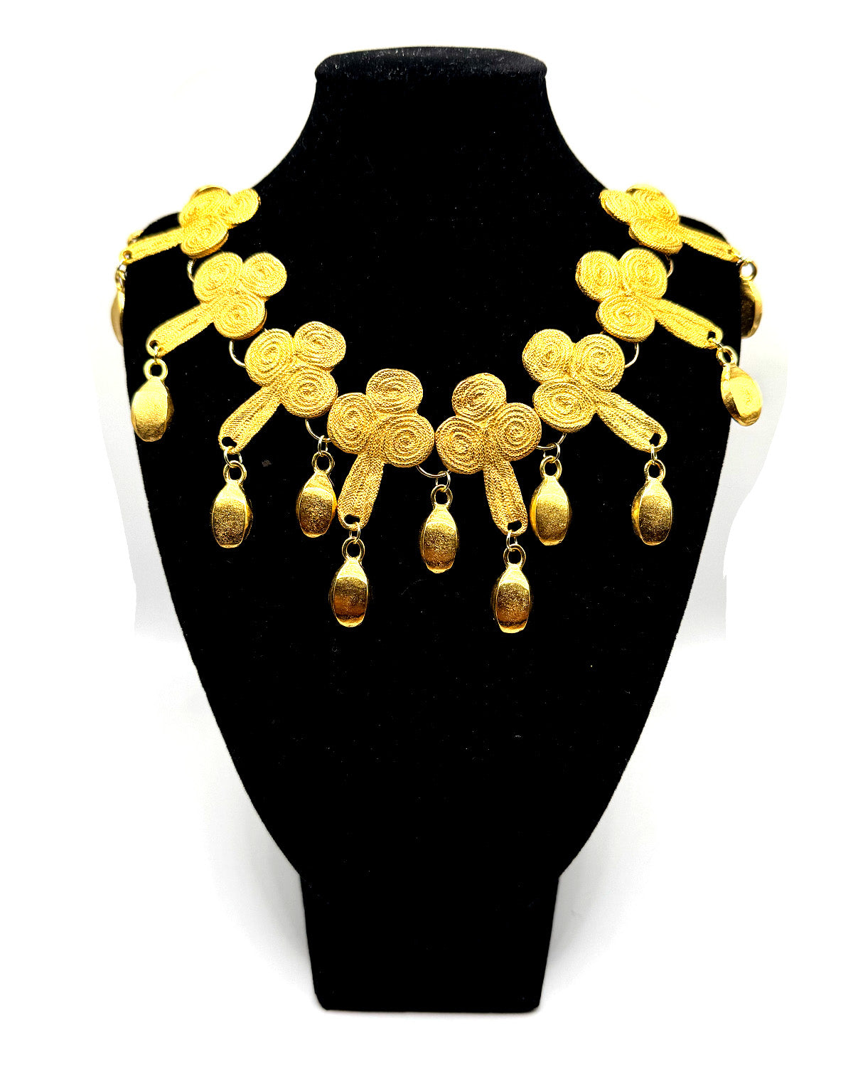 Gold Jacket Closure Necklace