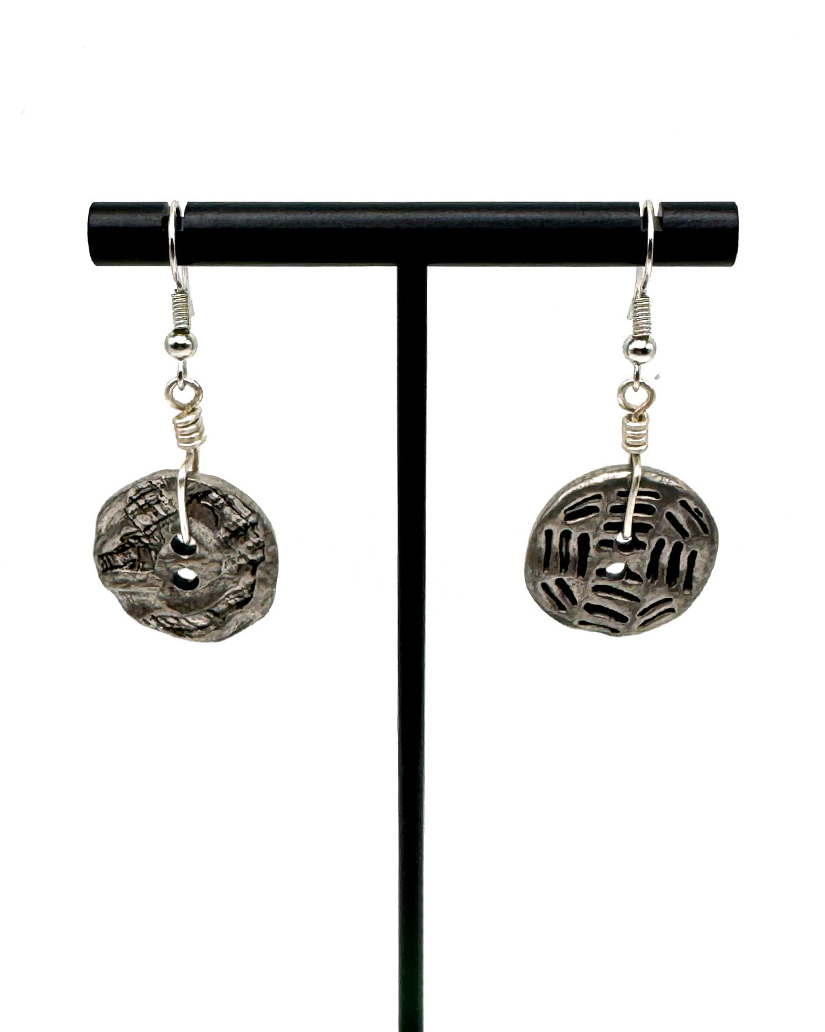 Mismatched Button Earrings