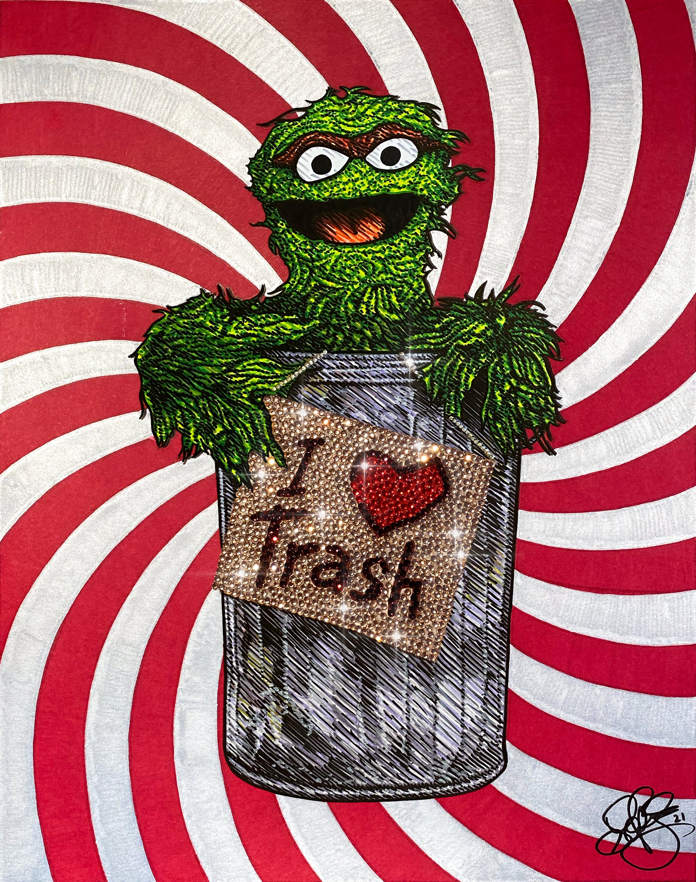 Oscar the Grouch Print