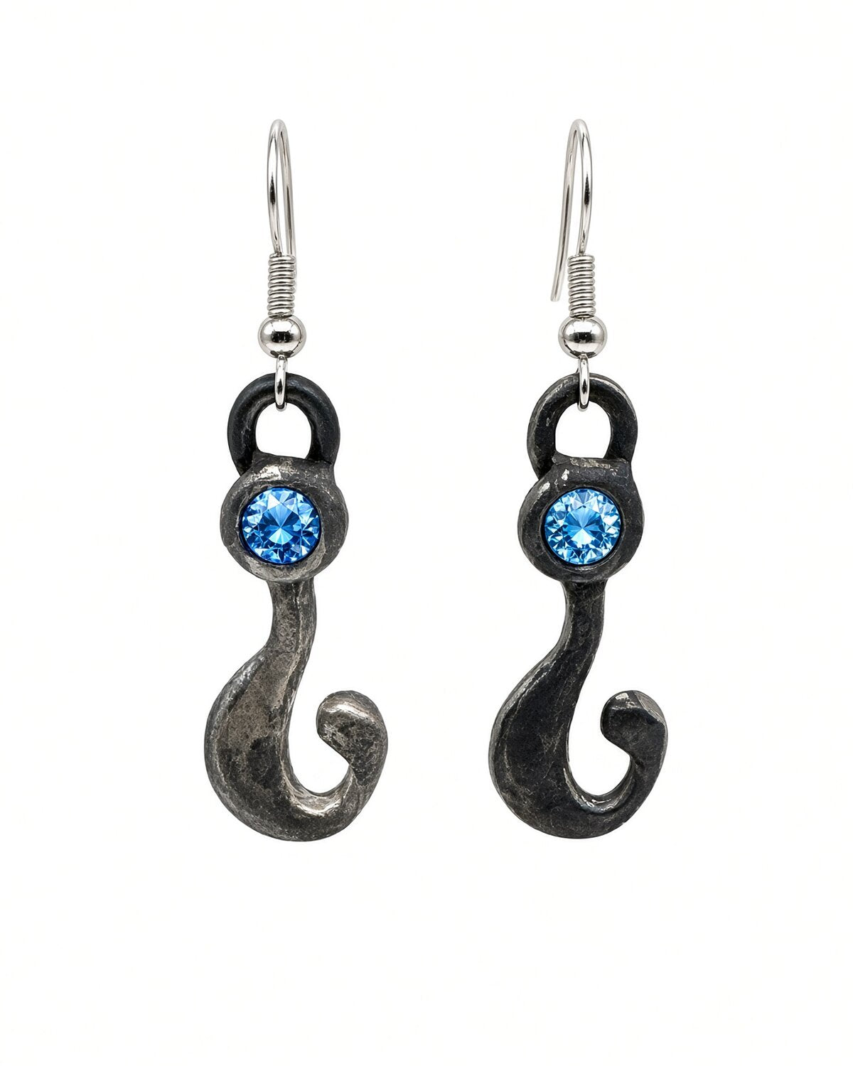 Blue Riddler Earrings